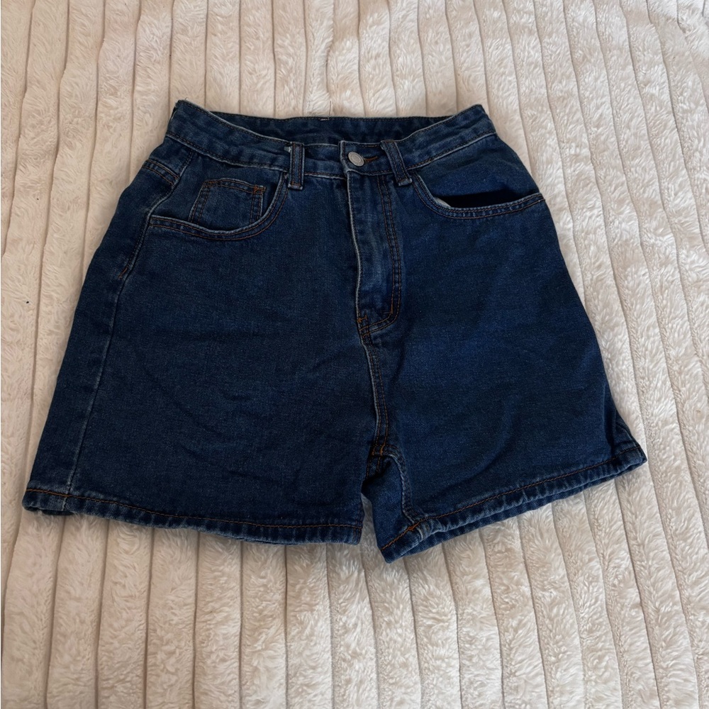 SHEIN Dark Blue Jean Shorts